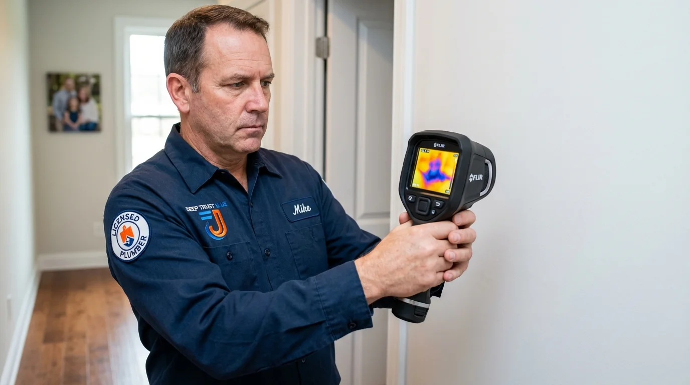 Thermal imaging leak detection by Johns Plumbing LLC in Flowery Branch